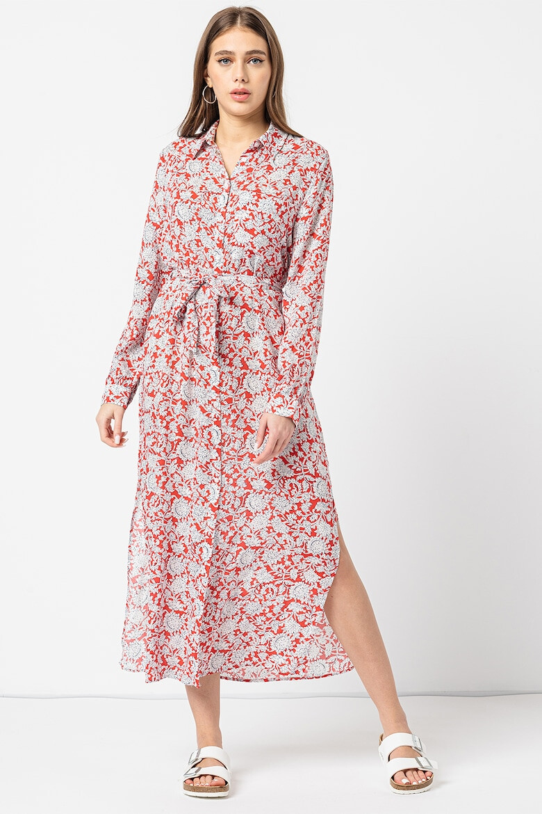 Pepe Jeans London Rochie cu imprimeu floral si cordon in talie Perah - Pled.ro