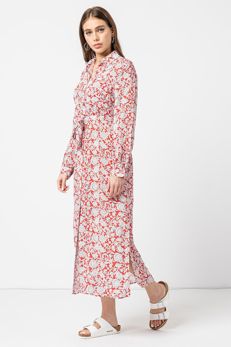 Pepe Jeans London Rochie cu imprimeu floral si cordon in talie Perah - Pled.ro