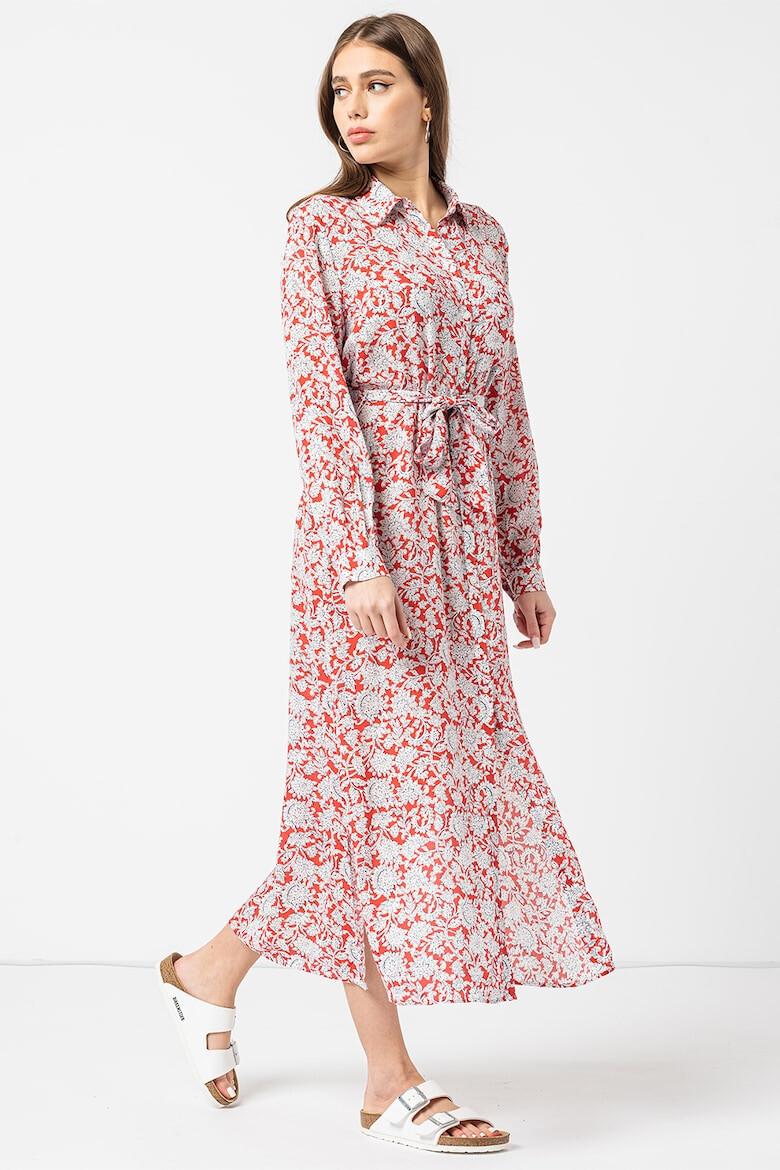 Pepe Jeans London Rochie cu imprimeu floral si cordon in talie Perah - Pled.ro