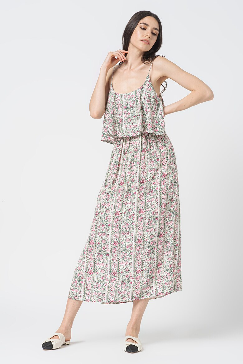 Pepe Jeans London Rochie cu imprimeu floral si slit lateral Martine - Pled.ro