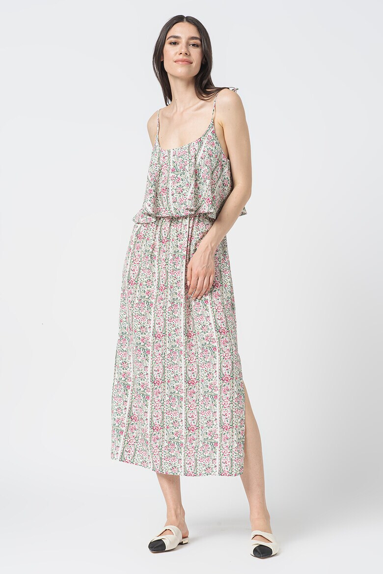 Pepe Jeans London Rochie cu imprimeu floral si slit lateral Martine - Pled.ro