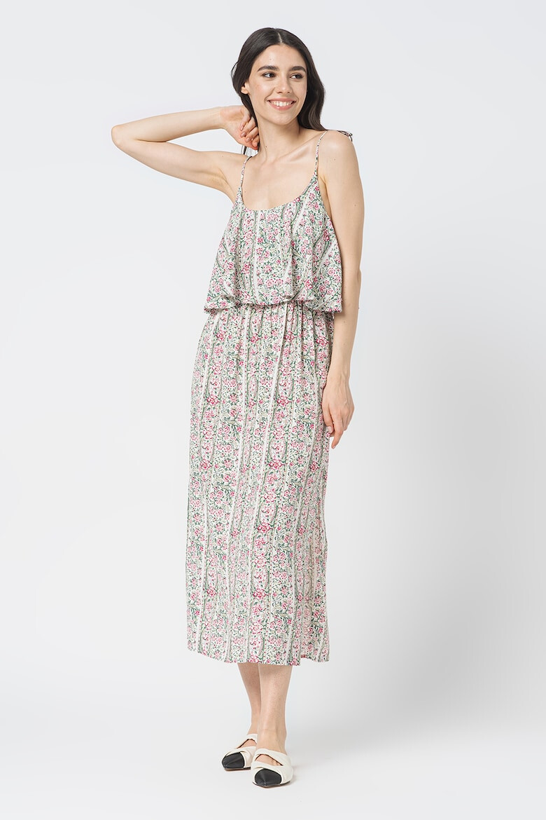 Pepe Jeans London Rochie cu imprimeu floral si slit lateral Martine - Pled.ro