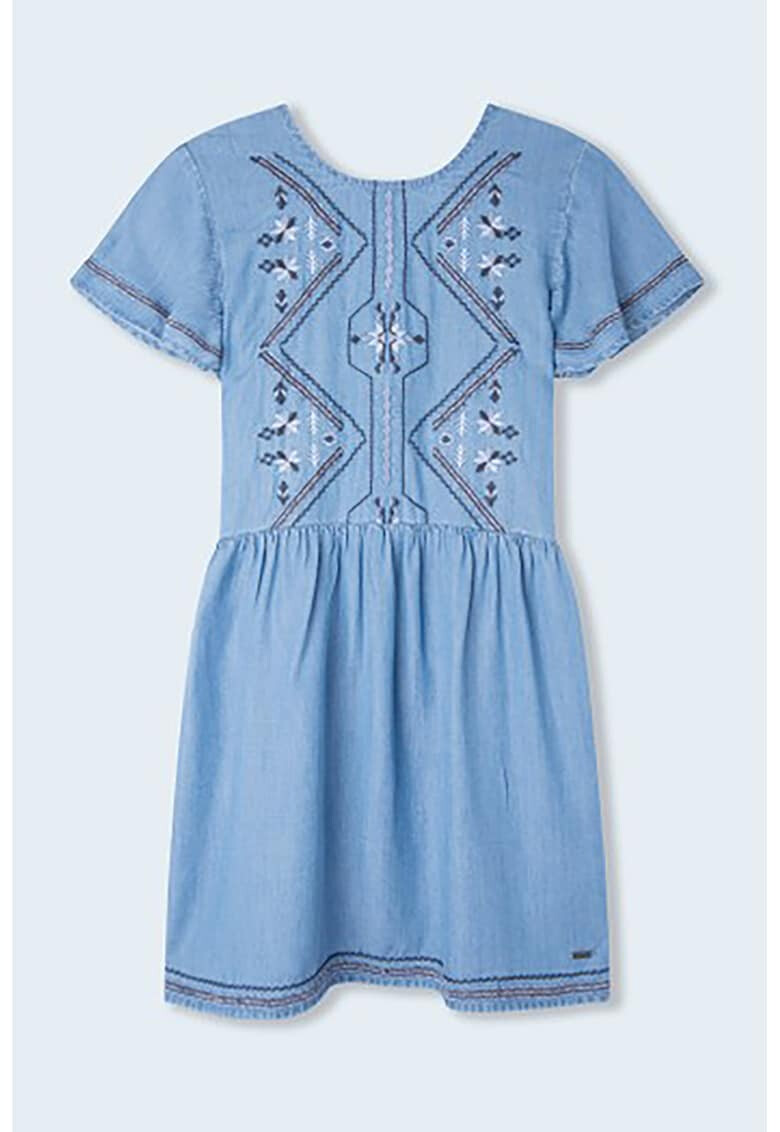 Pepe Jeans London Rochie de denim cu detalii brodate - Pled.ro