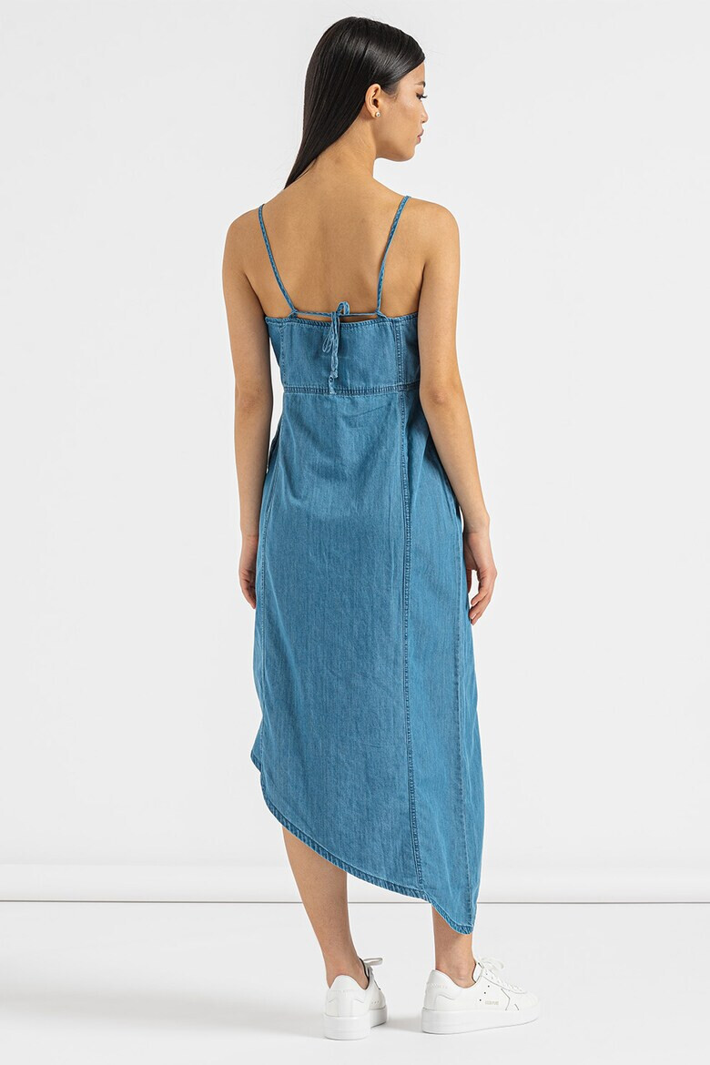 Pepe Jeans London Rochie de denim cu terminatie asimetrica Dani - Pled.ro