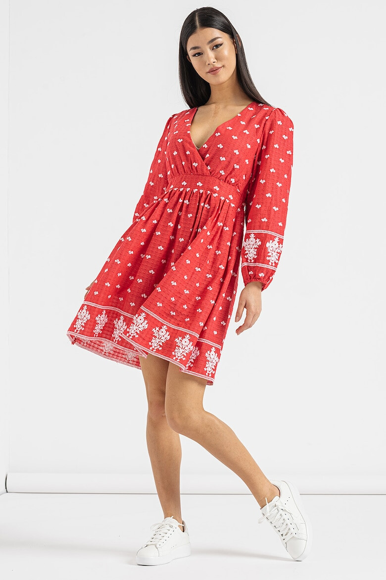 Pepe Jeans London Rochie evazata cu detalii brodate Batia - Pled.ro