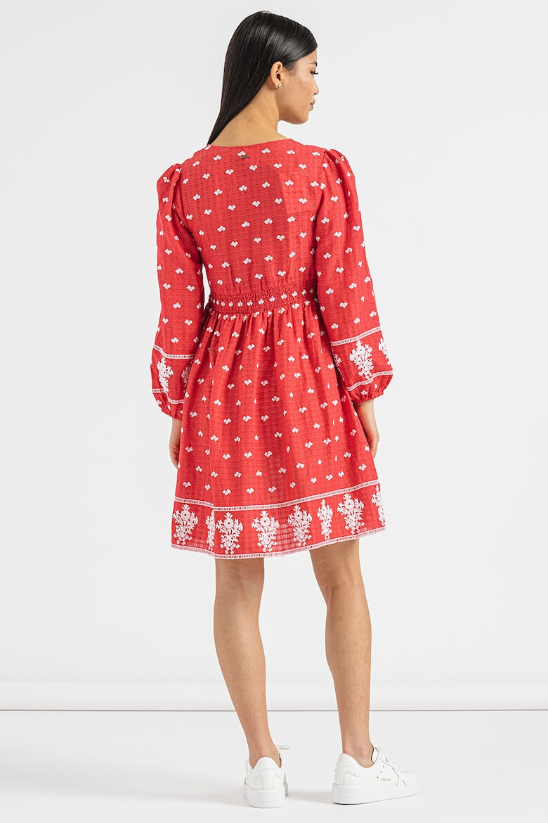 Pepe Jeans London Rochie evazata cu detalii brodate Batia - Pled.ro