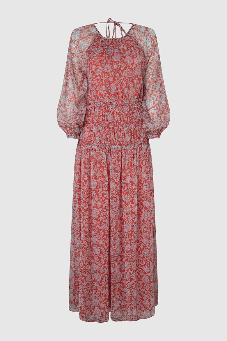 Pepe Jeans London Rochie maxi evazata cu decupaje pe spate Berenice - Pled.ro