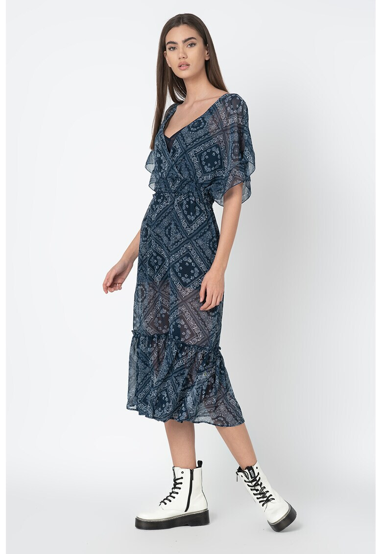 Pepe Jeans London Rochie maxi semitransparenta Sofia - Pled.ro