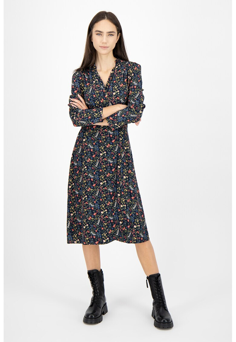 Pepe Jeans London Rochie midi petrecuta cu imprimeu floral Kelly - Pled.ro