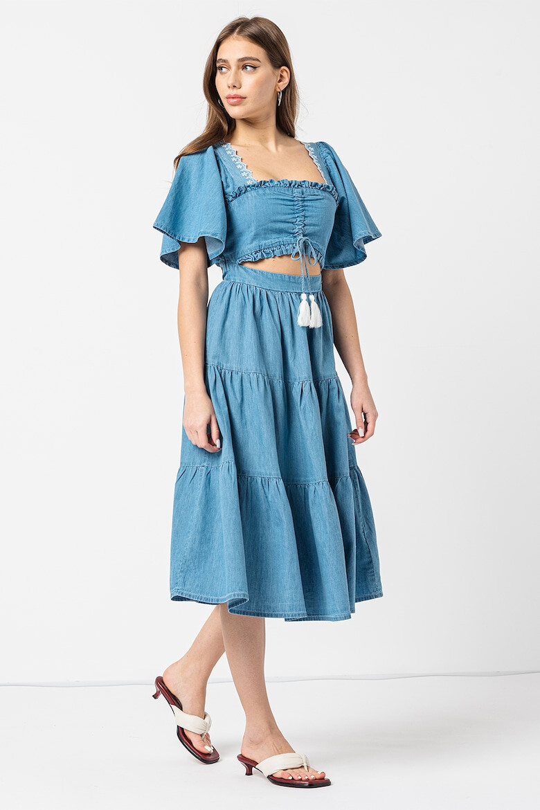 Pepe Jeans London Rochie midi stratificata Aitana - Pled.ro