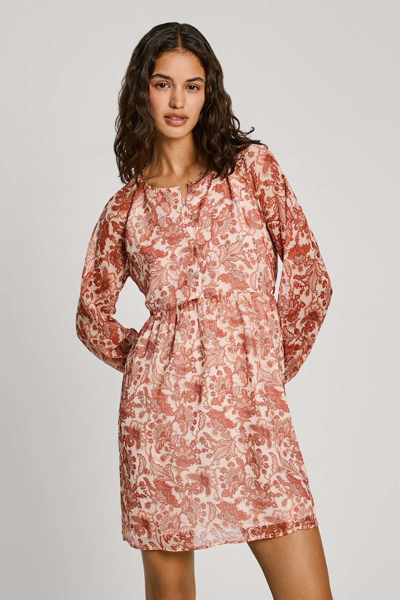 Pepe Jeans London Rochie mini cu imprimeu paisley - Pled.ro