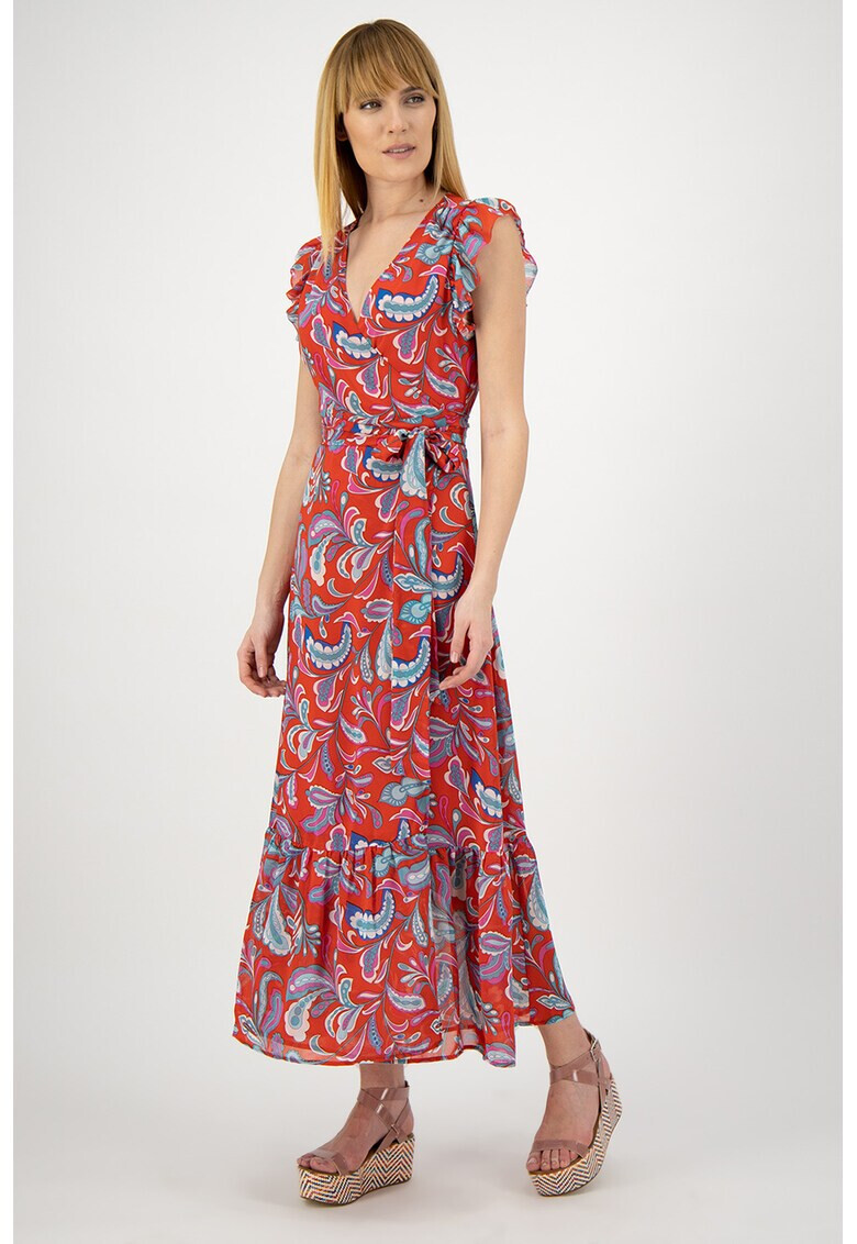 Pepe Jeans London Rochie petrecuta cu imprimeu floral Miren - Pled.ro