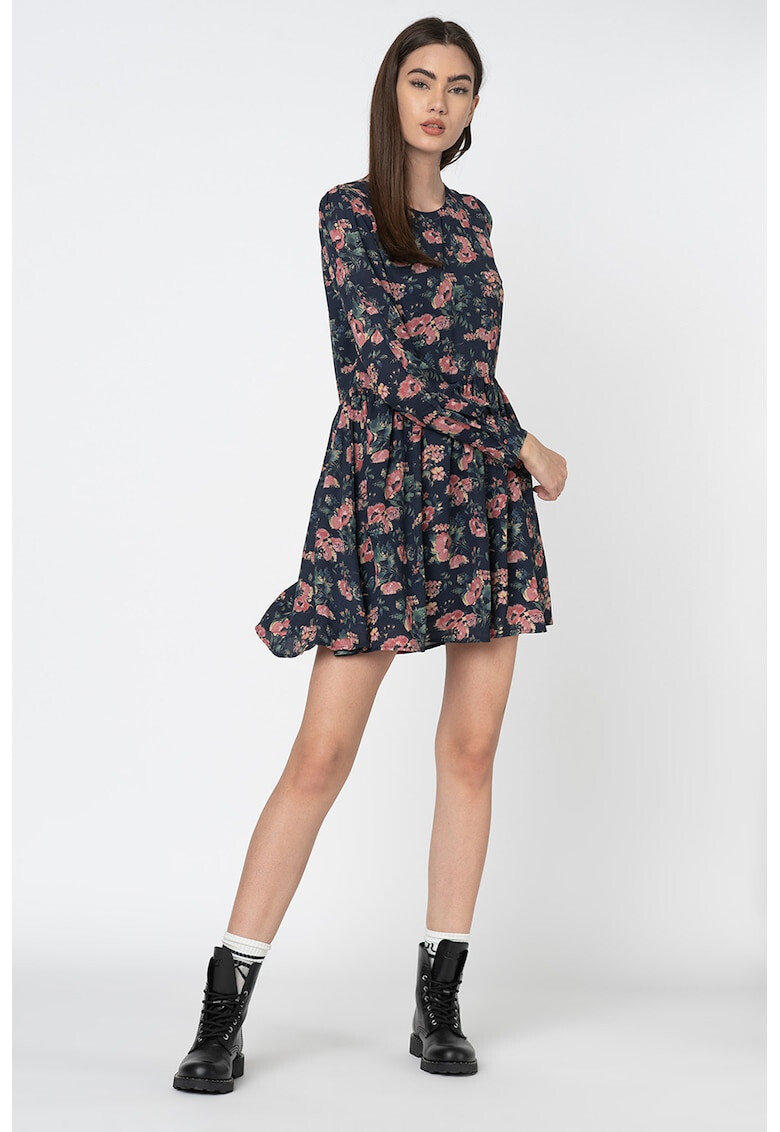 Pepe Jeans London Rochie vaporoasa cu model floral Rosario - Pled.ro