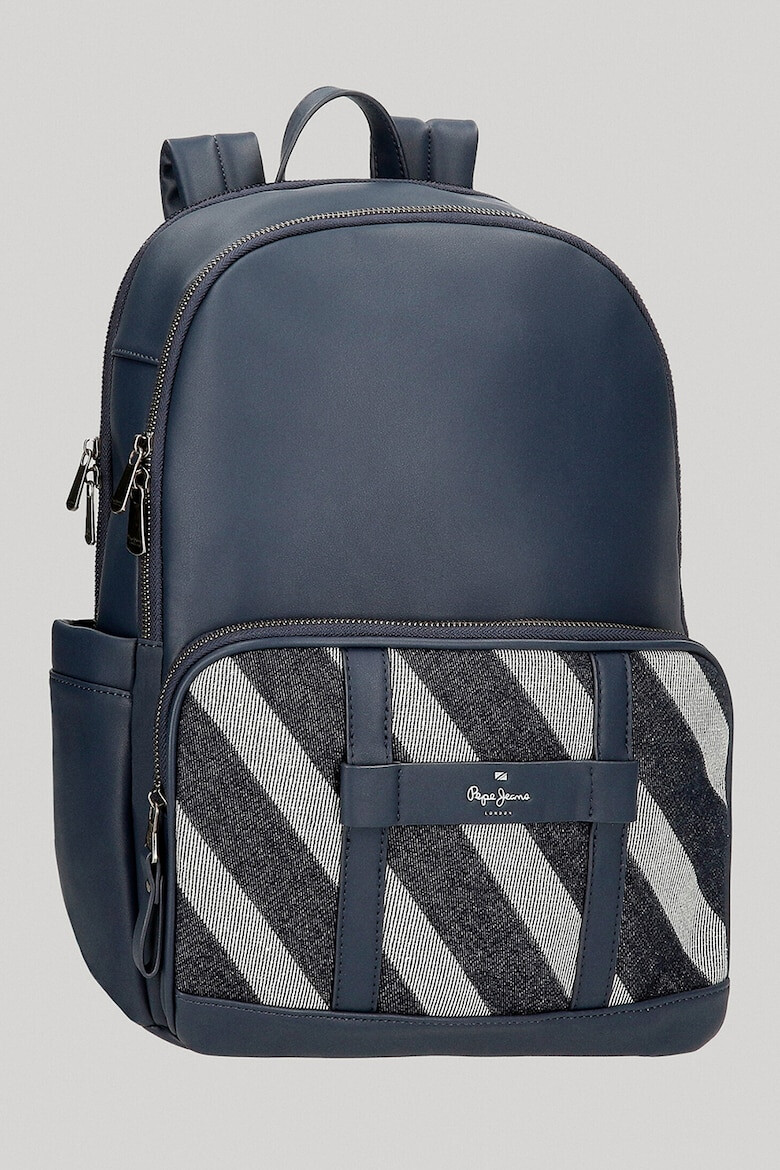 Pepe Jeans London Rucsac de piele ecologica cu buzunare exterioare Celine - Pled.ro