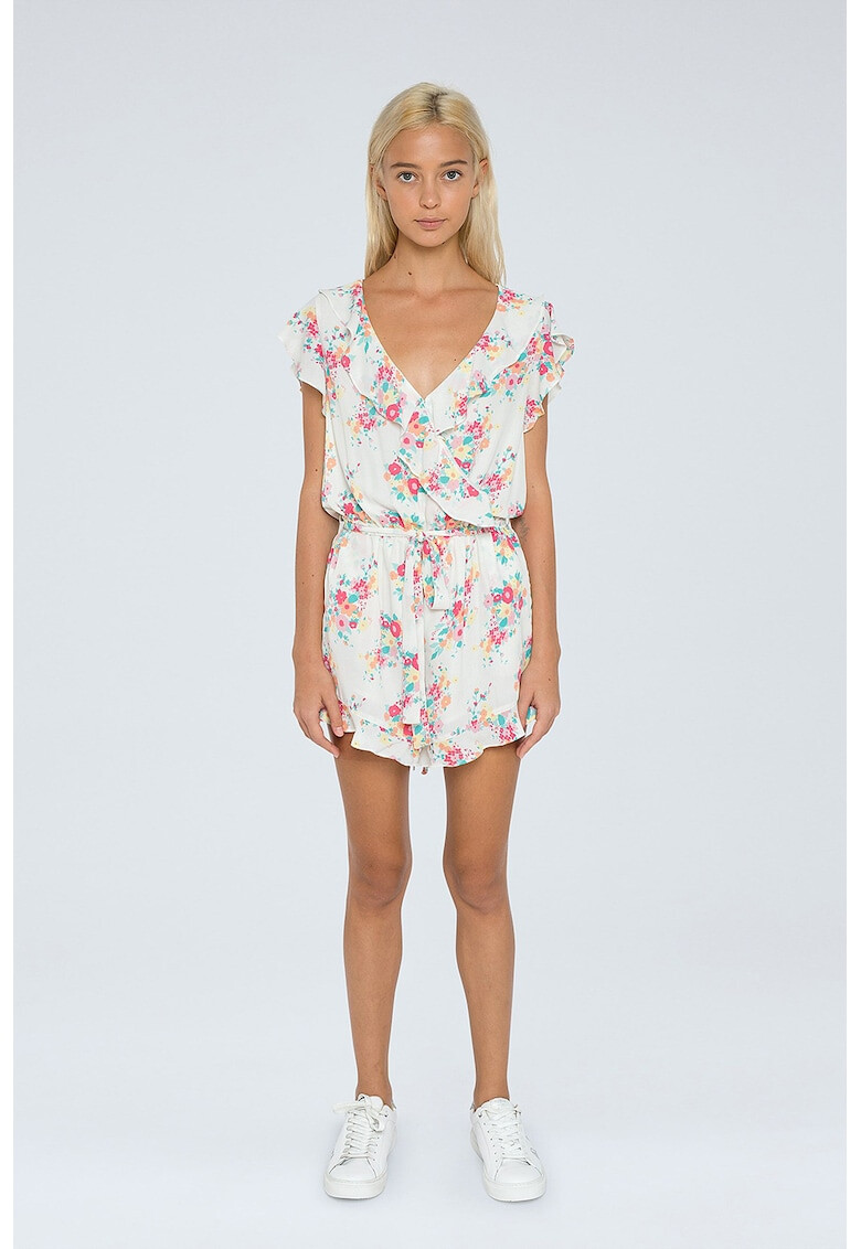 Pepe Jeans London Salopeta scurta cu imprimeu floral - Pled.ro