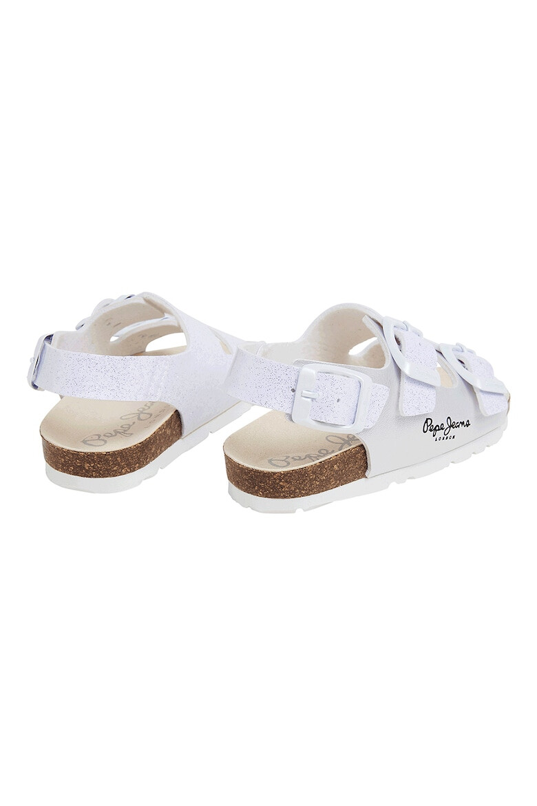 Pepe Jeans London Sandale cu aspect stralucitor - Pled.ro