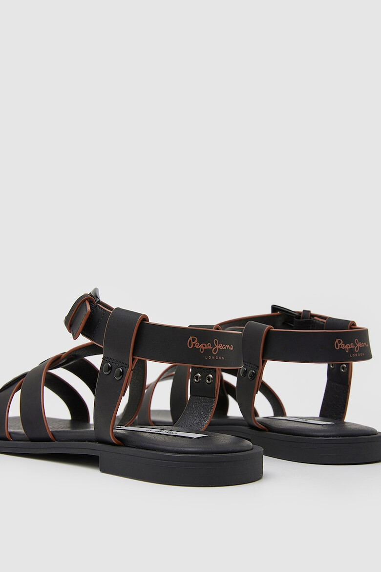 Pepe Jeans London Sandale cu garnituri de piele ecologica - Pled.ro