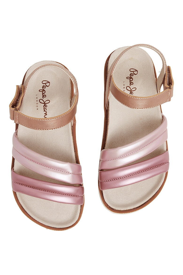 Pepe Jeans London Sandale cu velcro si garnituri de piele ecologica - Pled.ro