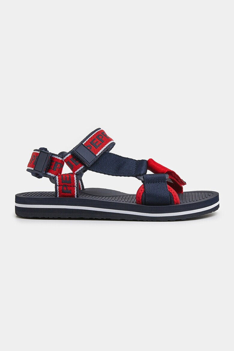 Pepe Jeans London Sandale cu velcro si imprimeu logo - Pled.ro