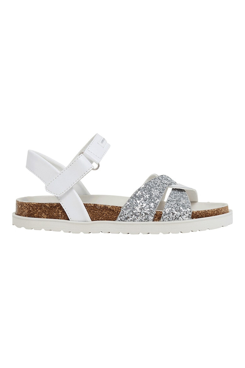 Pepe Jeans London Sandale cu velcro si segmente stralucitoare - Pled.ro