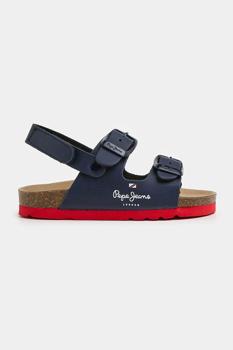 Pepe Jeans London Sandale de piele ecologica cu barete cu catarama - Pled.ro