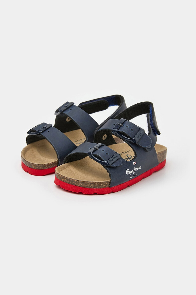 Pepe Jeans London Sandale de piele ecologica cu barete cu catarama - Pled.ro