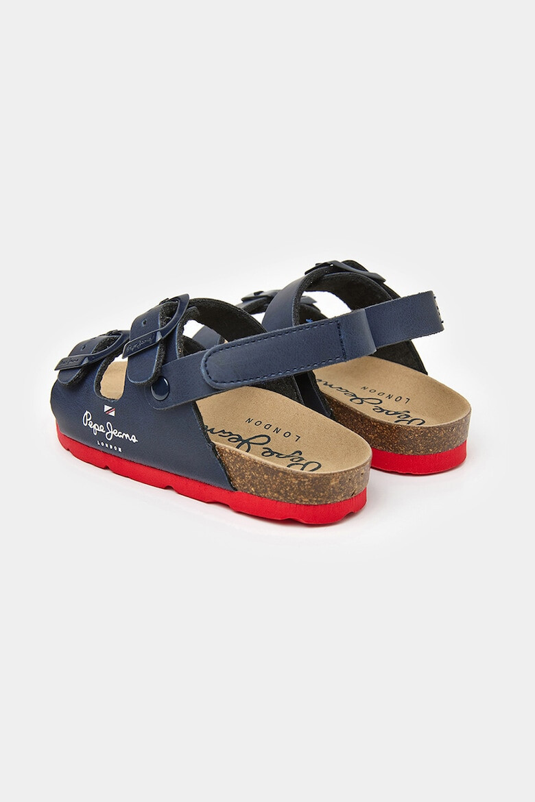 Pepe Jeans London Sandale de piele ecologica cu barete cu catarama - Pled.ro