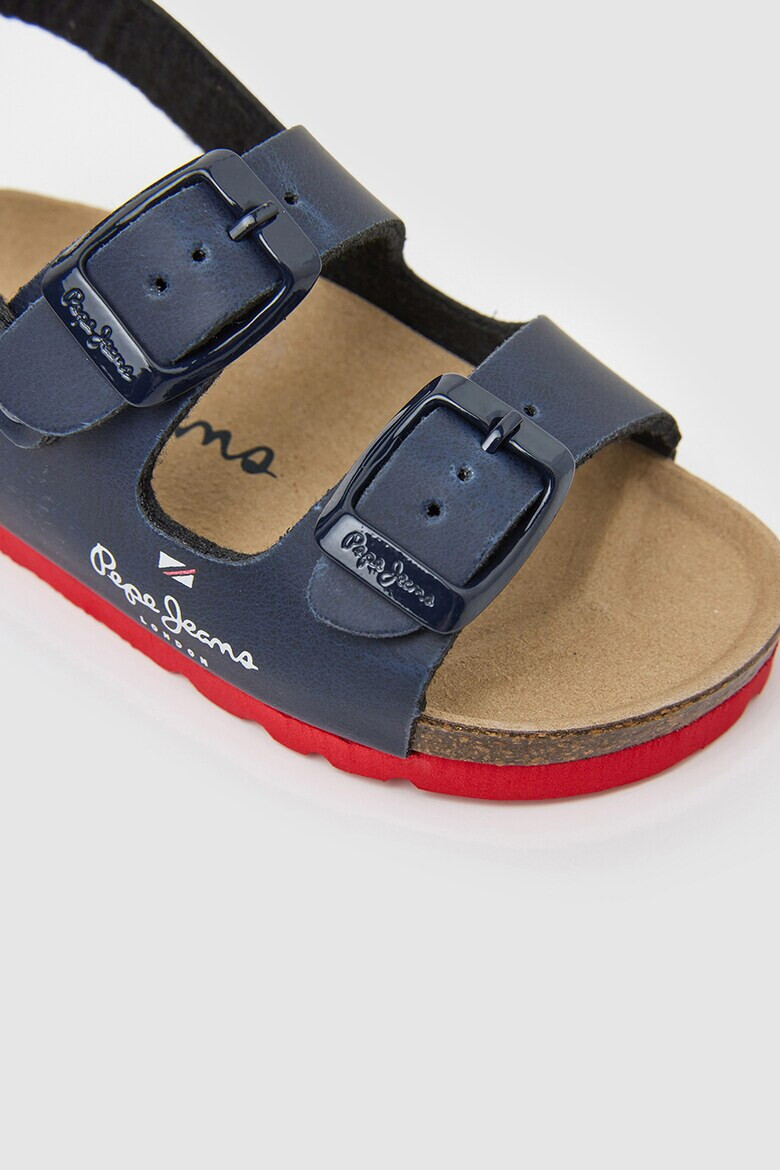 Pepe Jeans London Sandale de piele ecologica cu barete cu catarama - Pled.ro