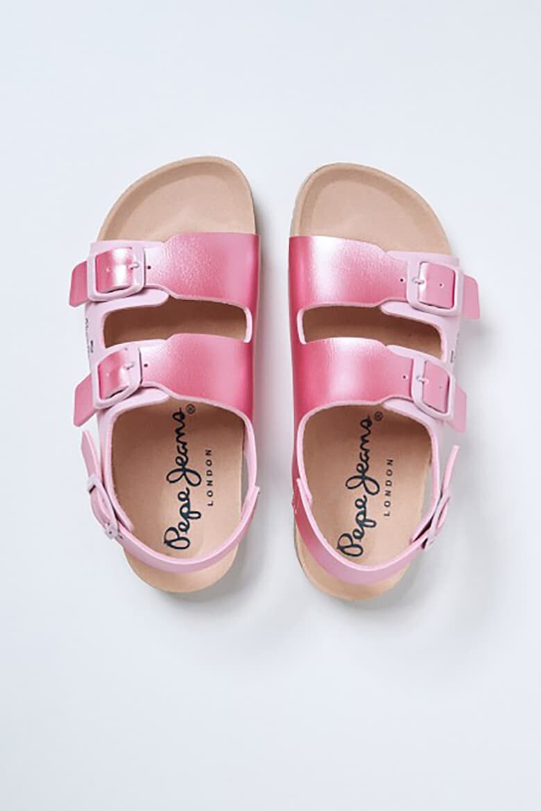 Pepe Jeans London Sandale de piele ecologica cu catarama - Pled.ro