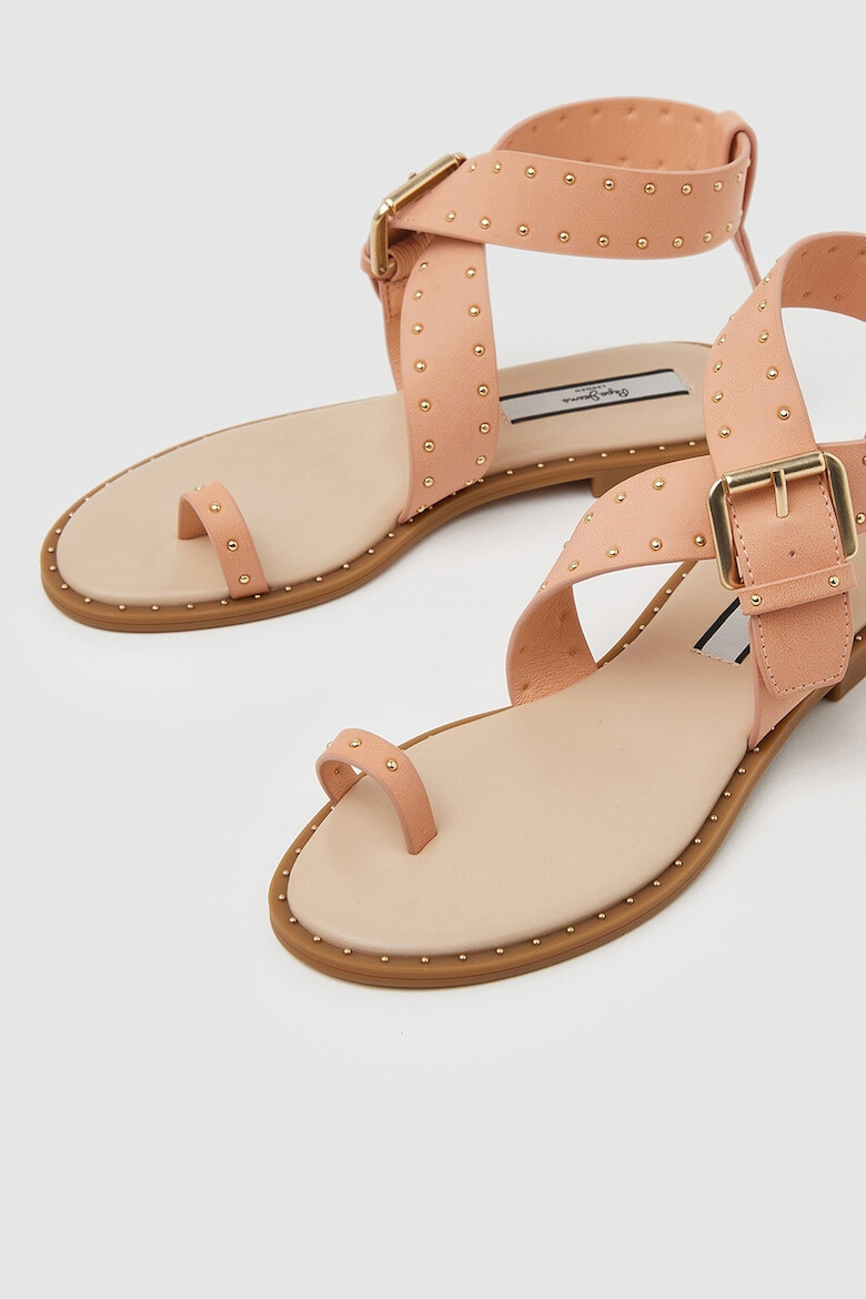 Pepe Jeans London Sandale de piele ecologica cu nituri - Pled.ro