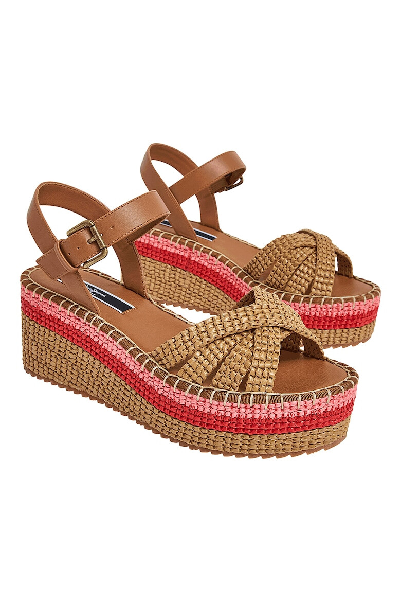 Pepe Jeans London Sandale-espadrile wedge - Pled.ro