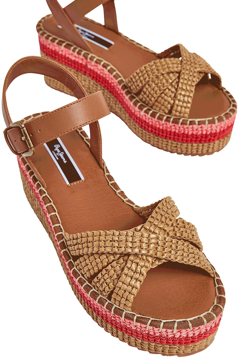 Pepe Jeans London Sandale-espadrile wedge - Pled.ro