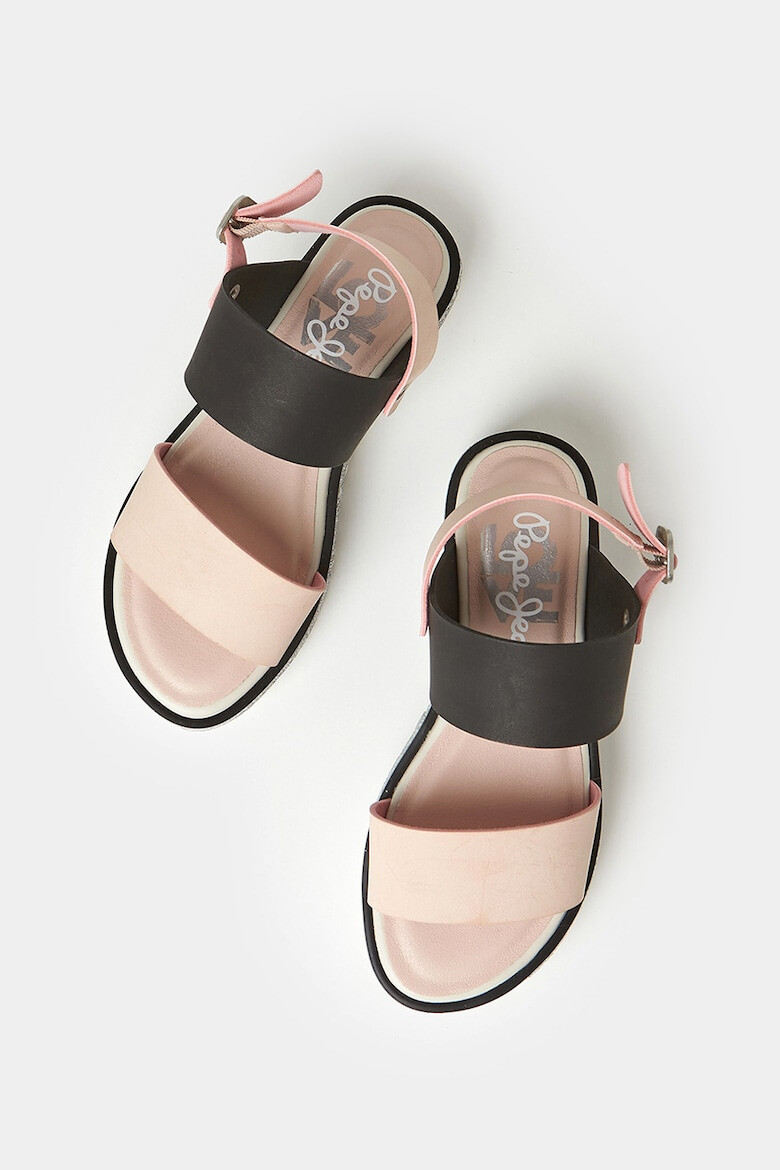 Pepe Jeans London Sandale slingback de piele ecologica - Pled.ro