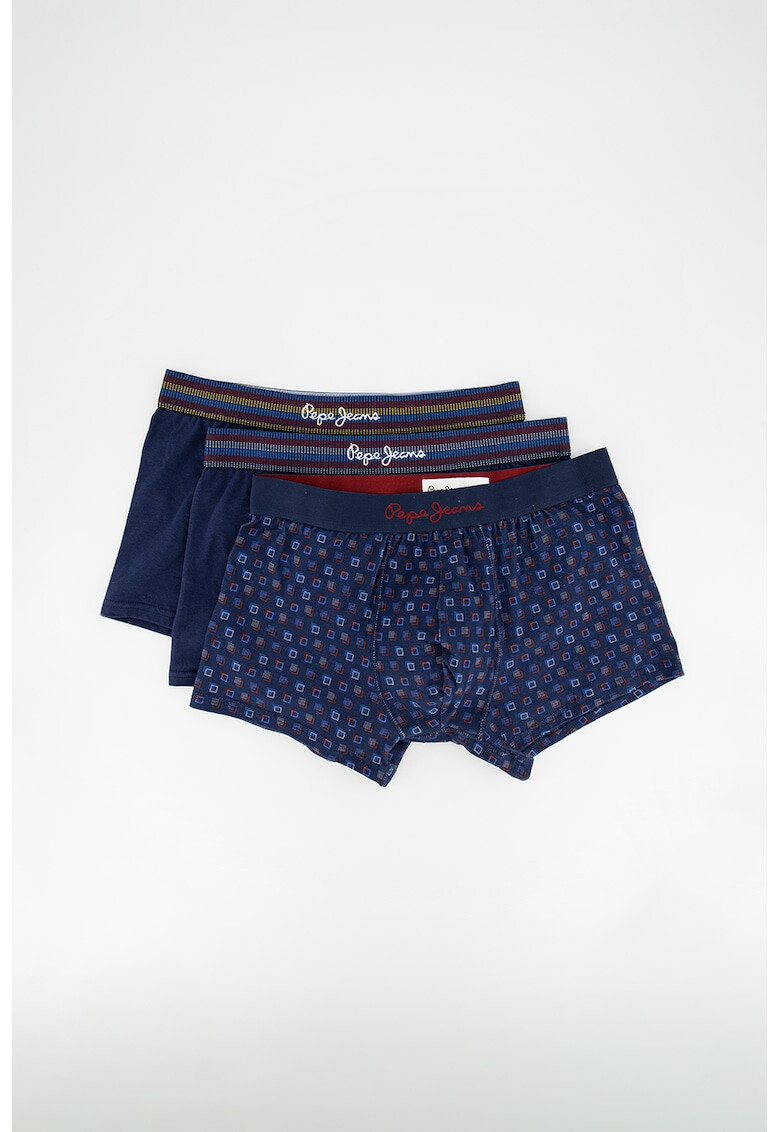 Pepe Jeans London Set de boxeri din amestec de bumbac organic - 3 perechi - Pled.ro