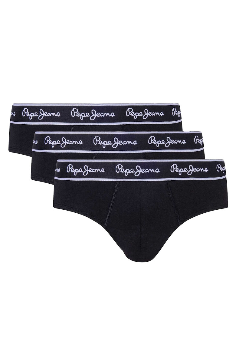 Pepe Jeans London Set de chiloti cu banda logo in talie - 3 perechi - Pled.ro