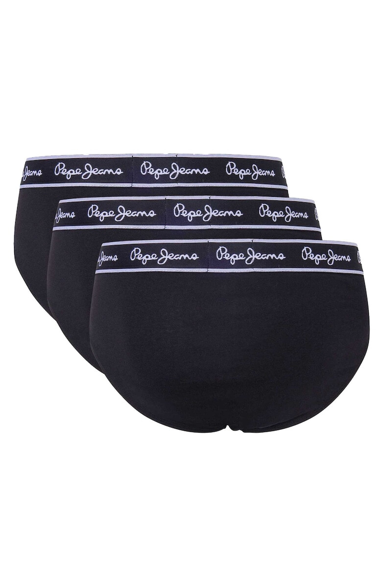 Pepe Jeans London Set de chiloti cu banda logo in talie - 3 perechi - Pled.ro