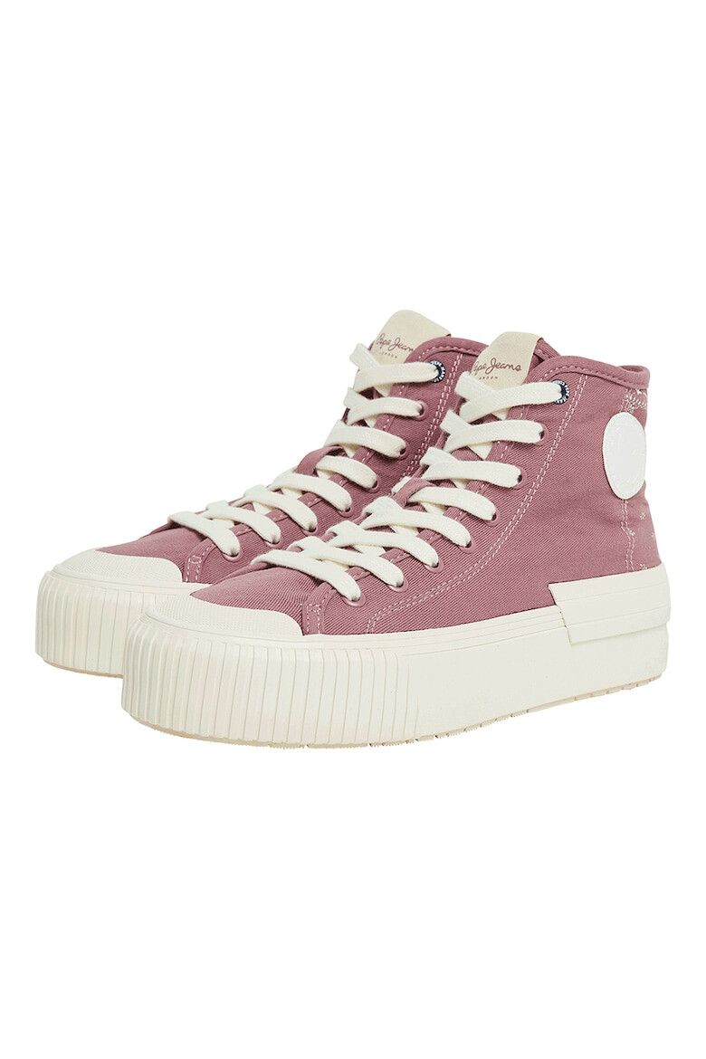 Pepe Jeans London Tenisi mid-high cu logo - Pled.ro