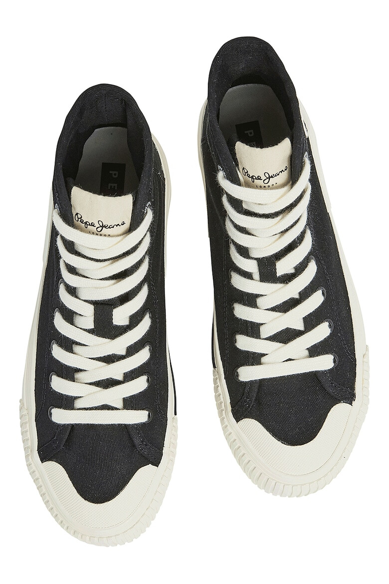 Pepe Jeans London Tenisi mid-high cu logo - Pled.ro