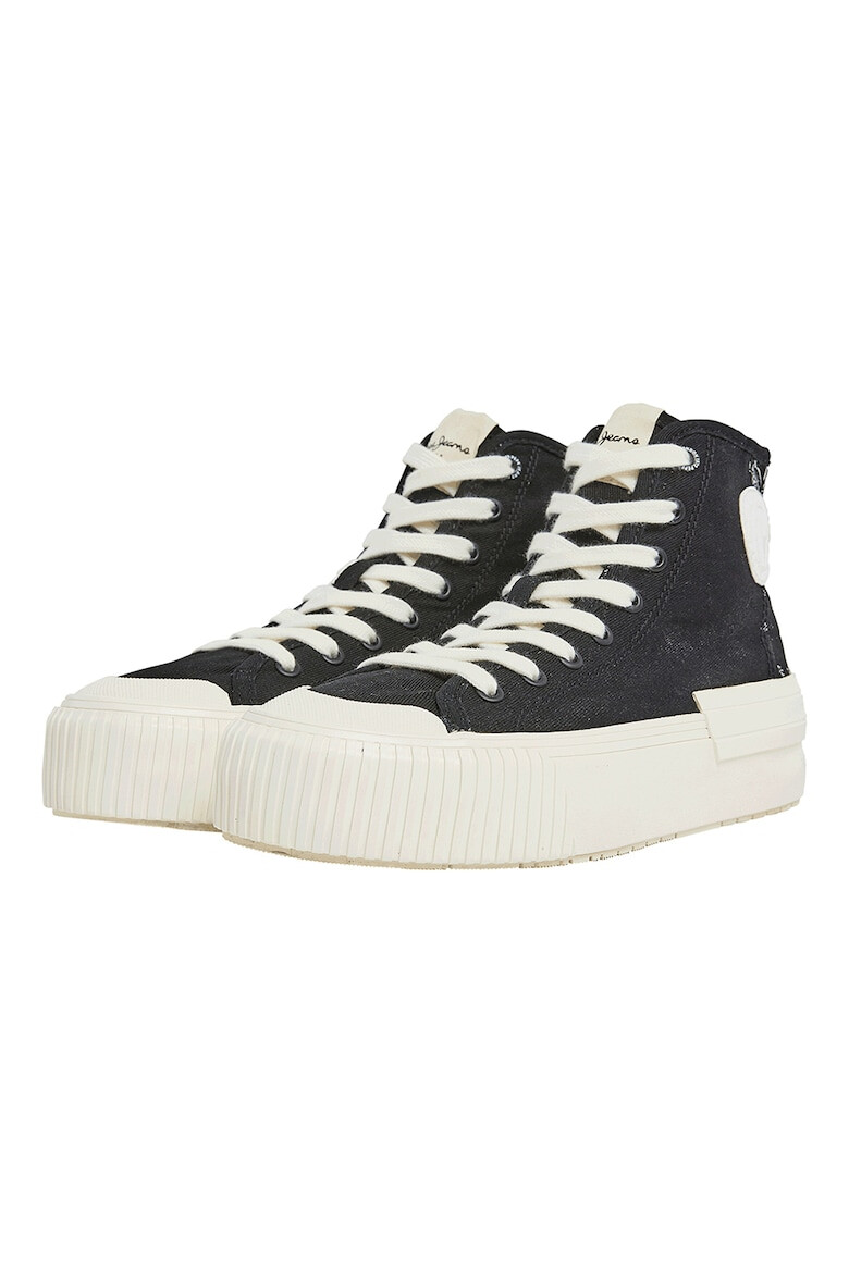 Pepe Jeans London Tenisi mid-high cu logo - Pled.ro