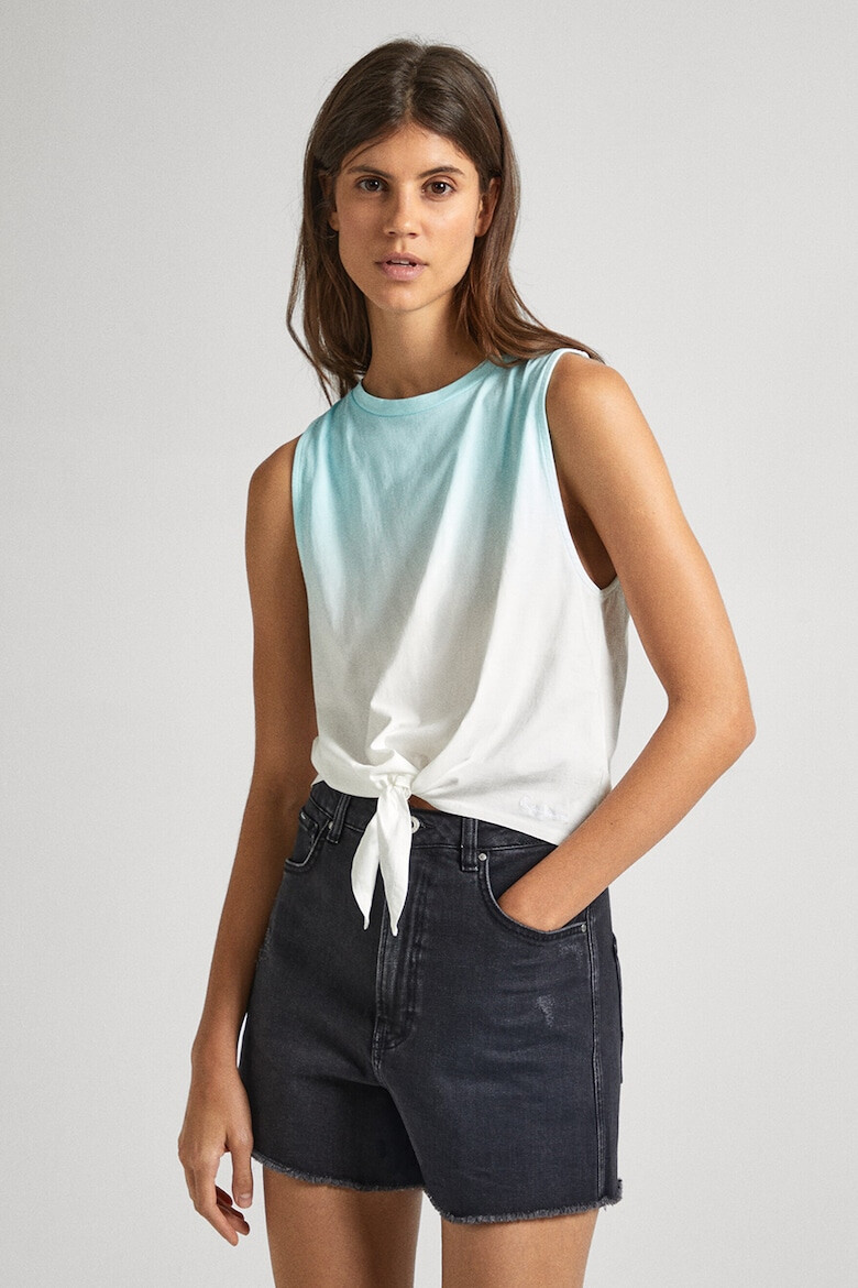 Pepe Jeans London Top crop cu model in degrade - Pled.ro