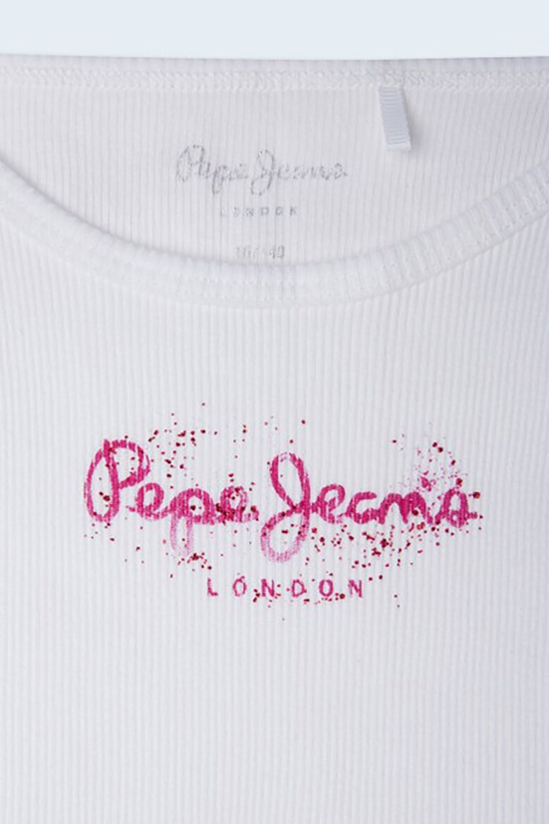 Pepe Jeans London Top de bumbac cu logo Anastasia - Pled.ro