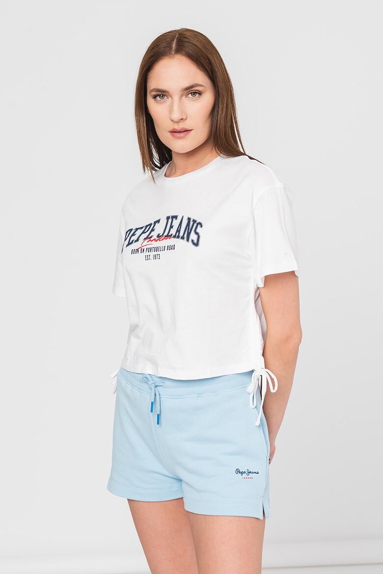 Pepe Jeans London Tricou crop cu logo Cara - Pled.ro