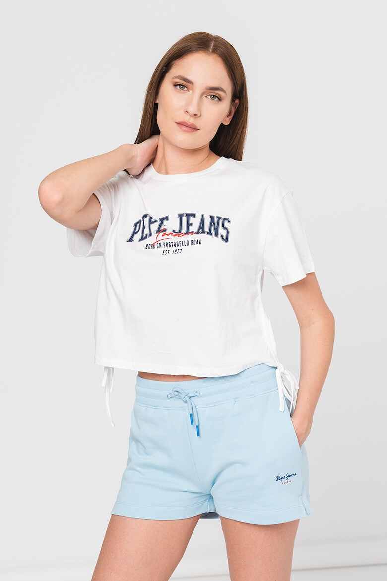 Pepe Jeans London Tricou crop cu logo Cara - Pled.ro