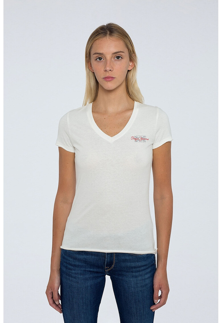 Pepe Jeans London Tricou cu decolteu in V - Pled.ro