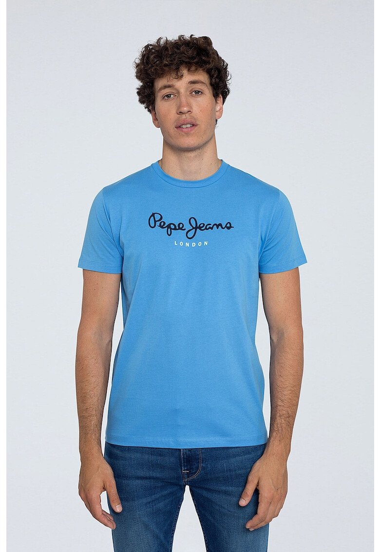 Pepe Jeans London Tricou cu imprimeu logo de bumbac Eggo - Pled.ro