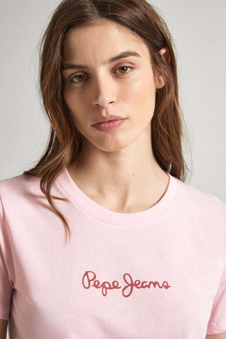 Pepe Jeans London Tricou din bumbac cu imprimeu logo - Pled.ro