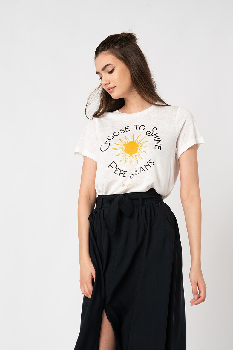 Pepe Jeans London Tricou cu imprimeu Astrid - Pled.ro