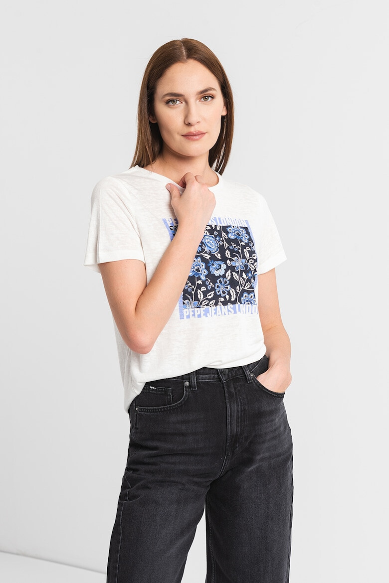 Pepe Jeans London Tricou cu imprimeu floral Andreea - Pled.ro