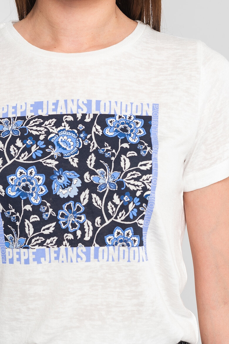 Pepe Jeans London Tricou cu imprimeu floral Andreea - Pled.ro