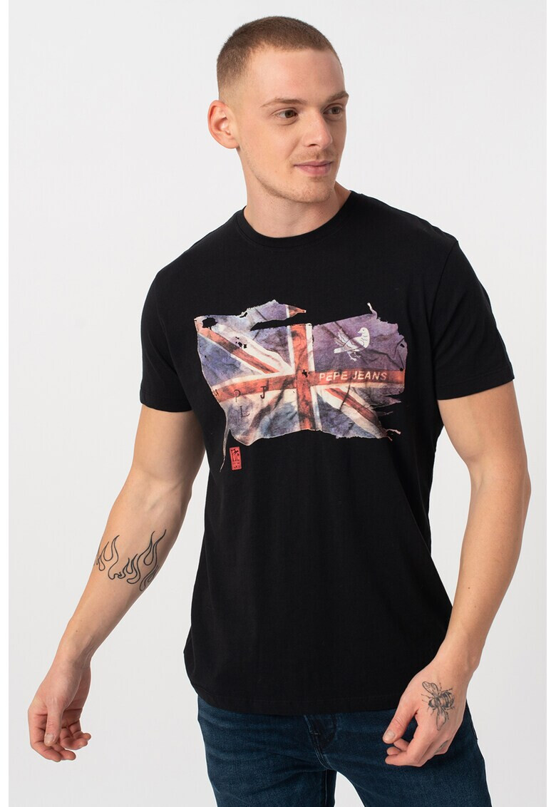 Pepe Jeans London Tricou cu imprimeu grafic Sid - Pled.ro